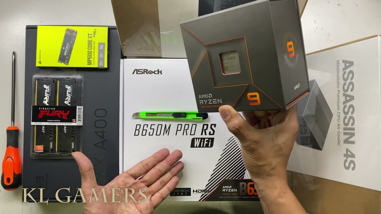 AMD Ryzen 9 7950x ASRock B650M Pro RS WiFi DEEPCOOL ASSASSINS 4S nvidia RTX A400 Workstation PC Buil
