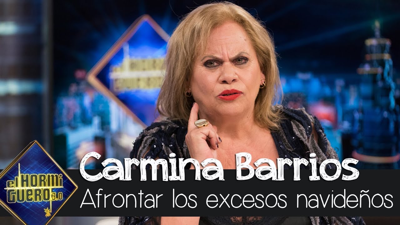 Carmina Barrios, como CarminaTube, ayuda a afrontar los excesos de la Navidad - El Hormiguero 3.0