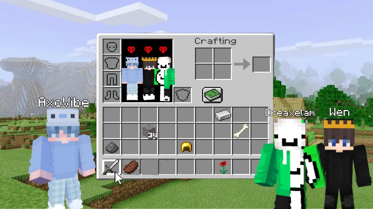 3 IDIOTS PARTAGENT TOUT Sur Minecraft