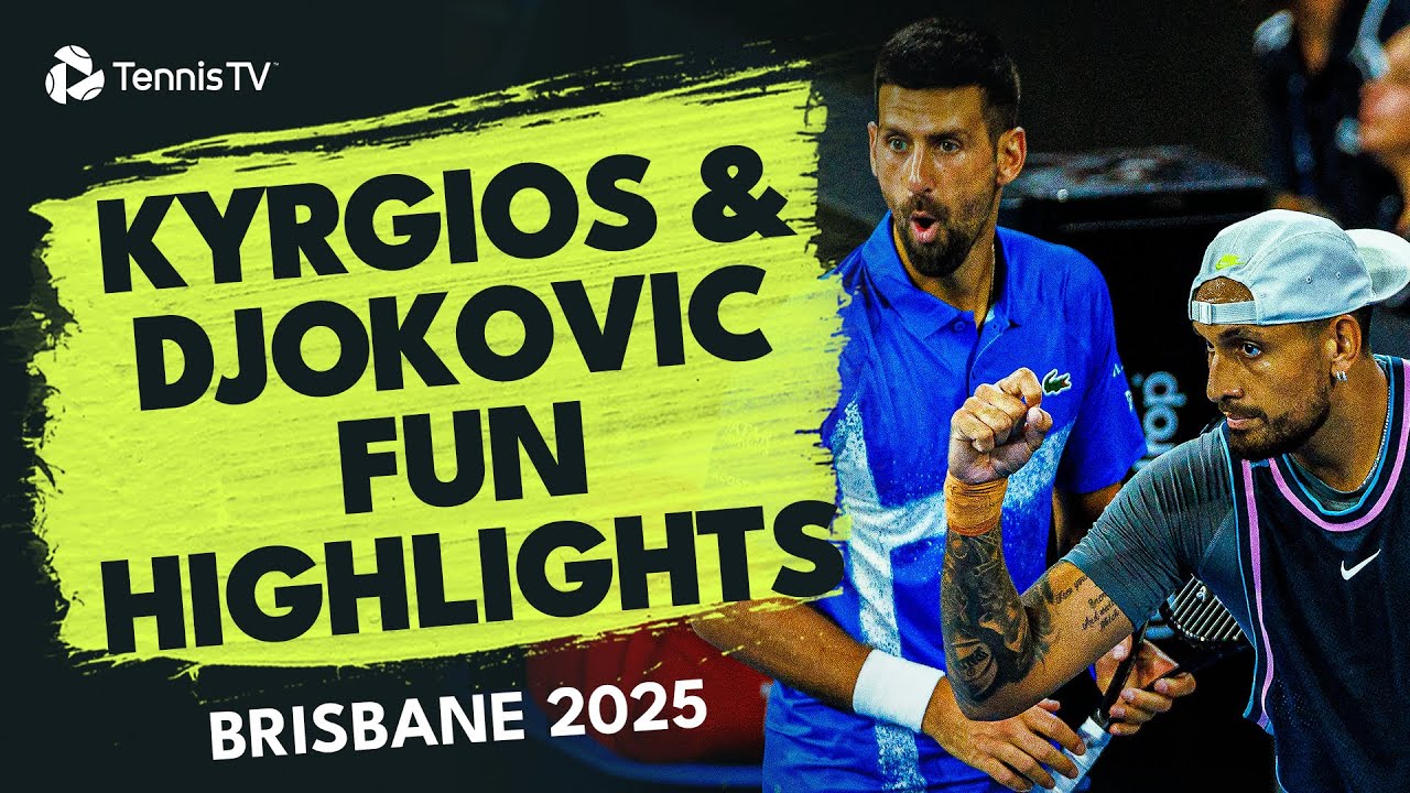 Nick Kyrgios & Novak Djokovic Play Doubles TOGETHER | Brisbane 2025 Highlights