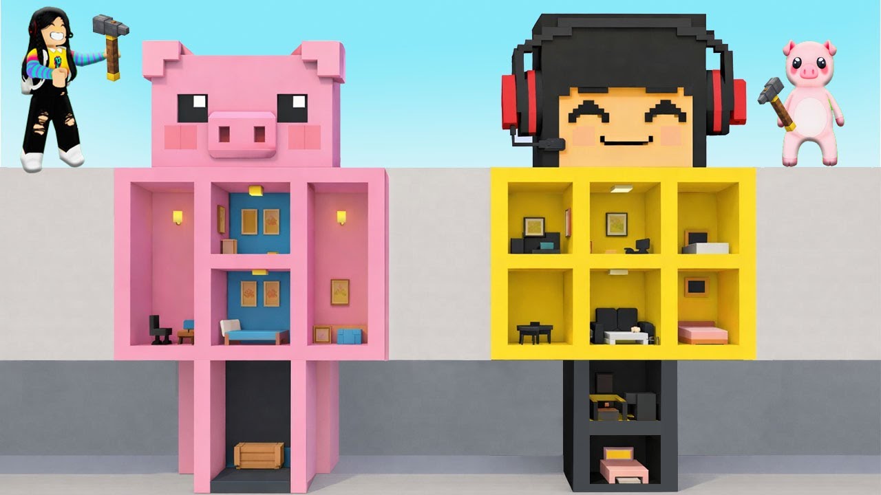 Construimos una CASA SECRETA con nuestra forma EN ROBLOX | paolazgames