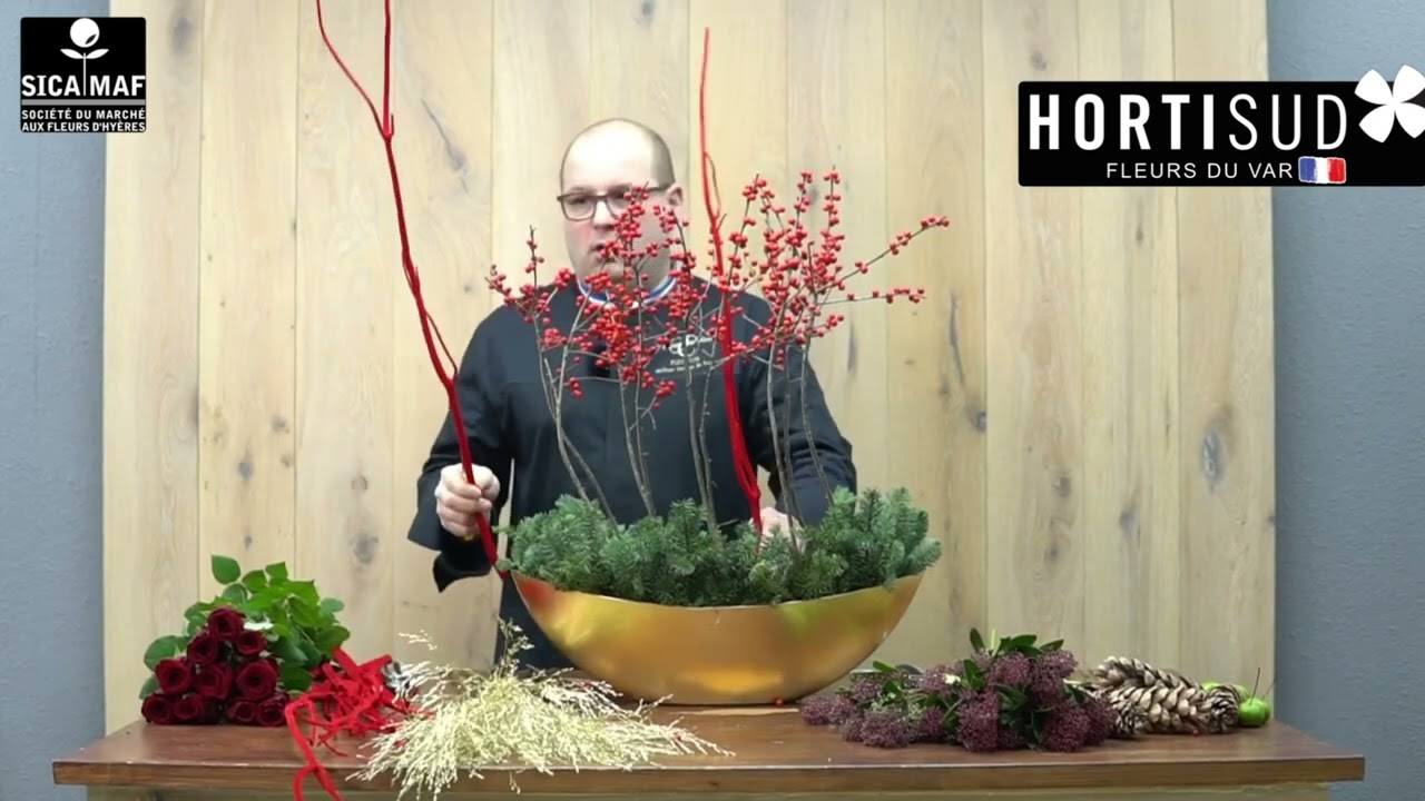 Bonjour les fleuristes ! L'arche de Noël de Stéphane Chanteloube, Meilleur Ouvrier de France
