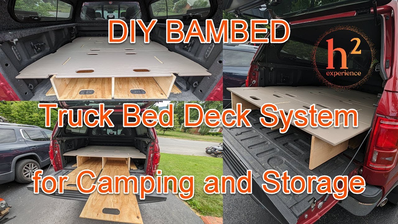 DIY Bambed Truck Bed Deck System for Camping and Storage