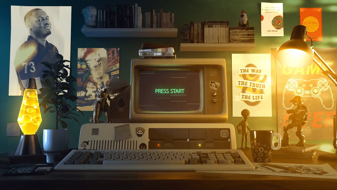 Retro Cosmic Logo Reveal | Motion Graphics Animation