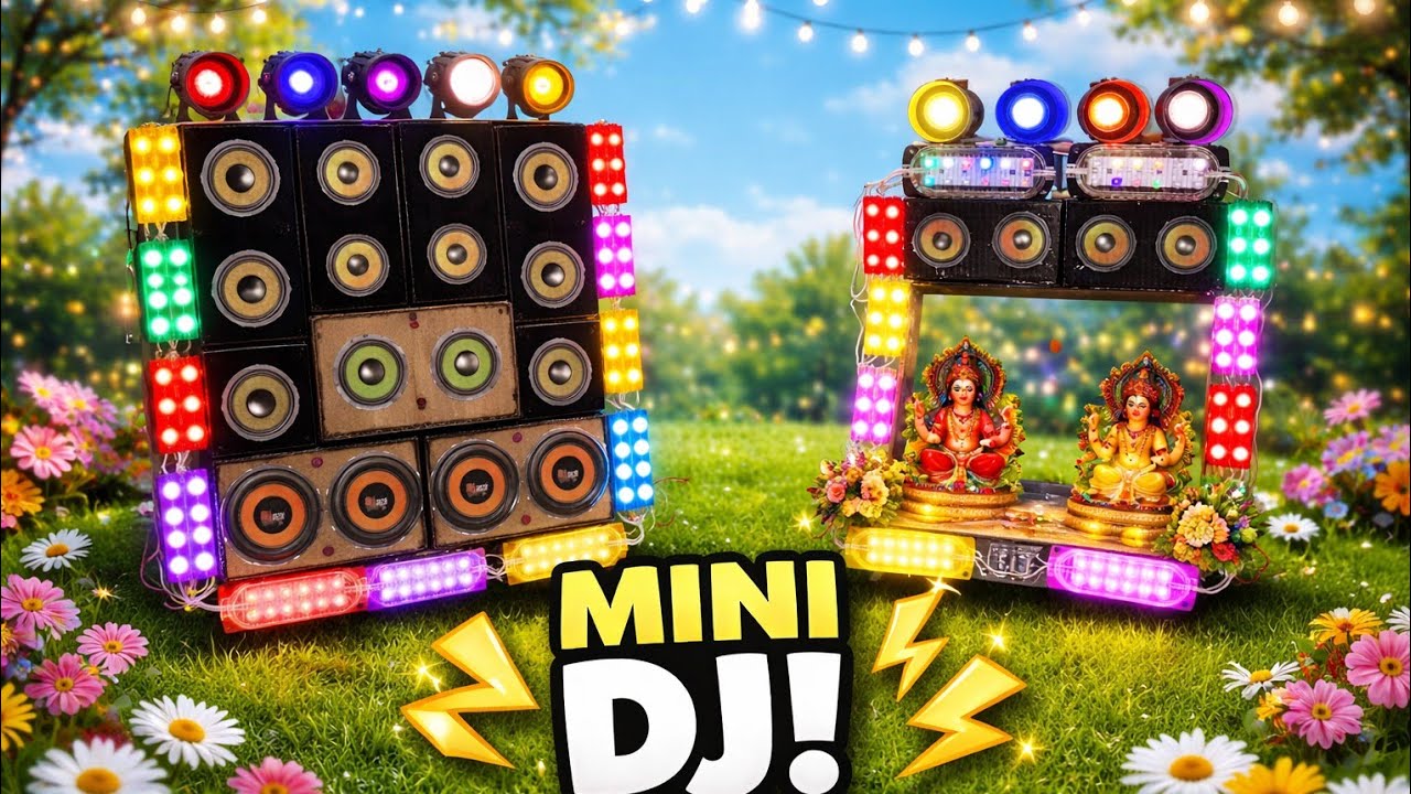 Mini Dj Pickup Loading At-home by cardboard making dj truck | dj pickup | dj wala, dj wale cartoon