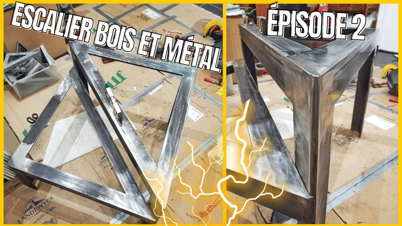 🔥FABRICATION ESCALIER BOIS & MÉTAL🔥ÉPISODE 2🔥