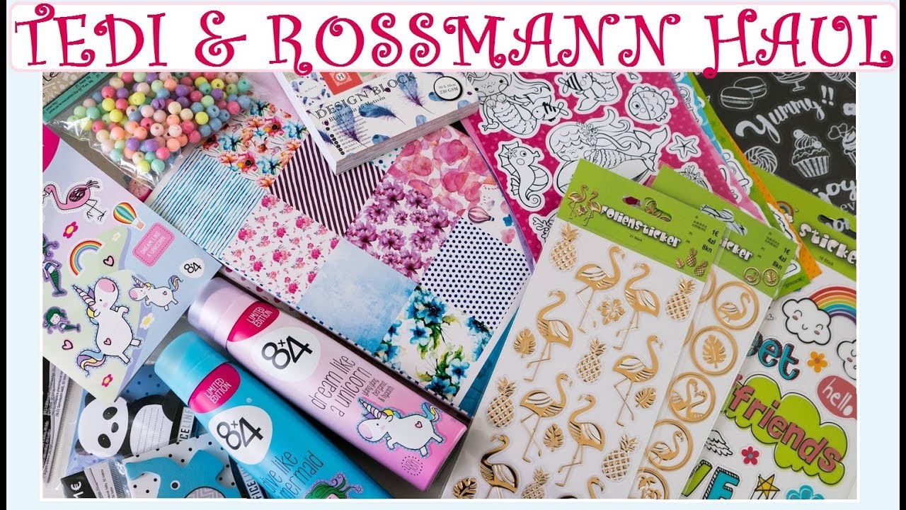 [Haul] TEDI & ROSSMANN (Sticker, Papier...)