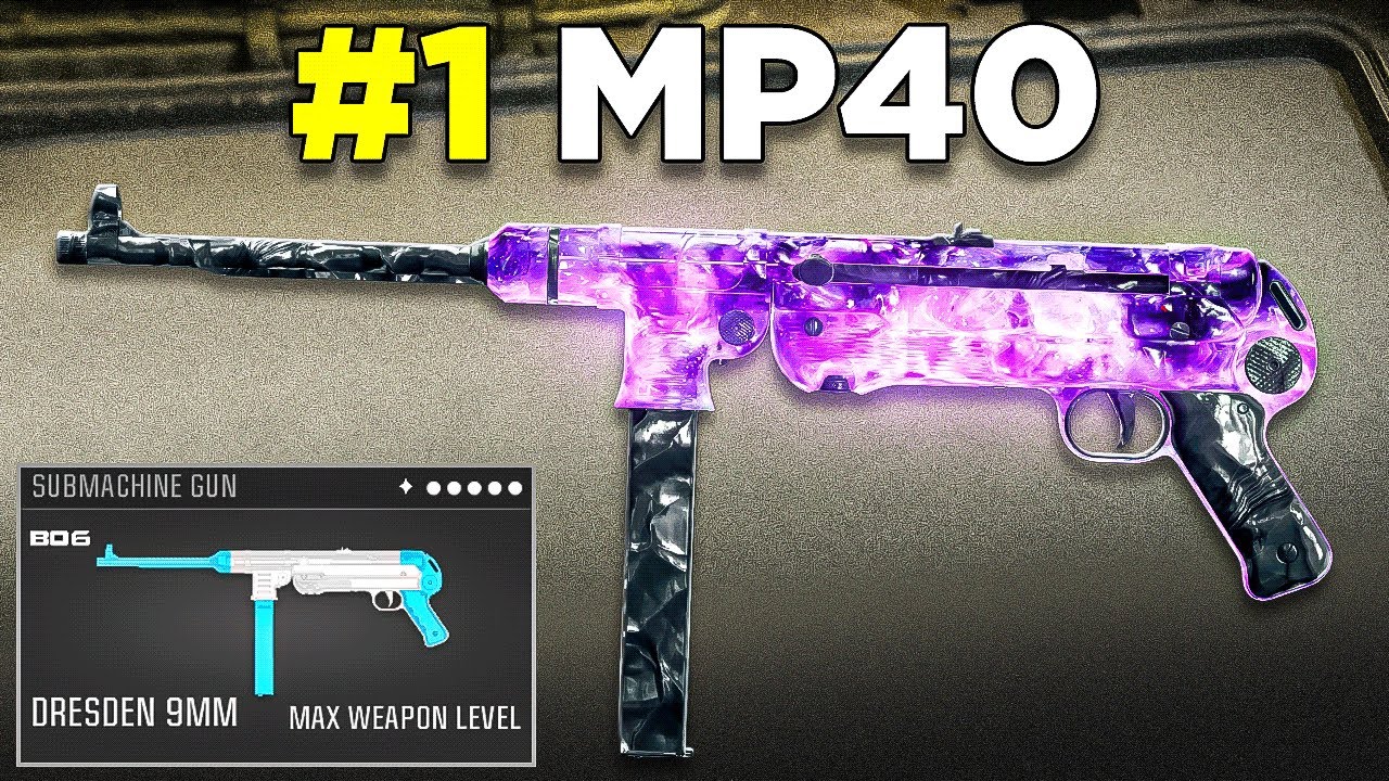 Новый MP40 *СЛОМАН* в Warzone! 😍 (Лучшая расстановка класса Dresden 9mm)
