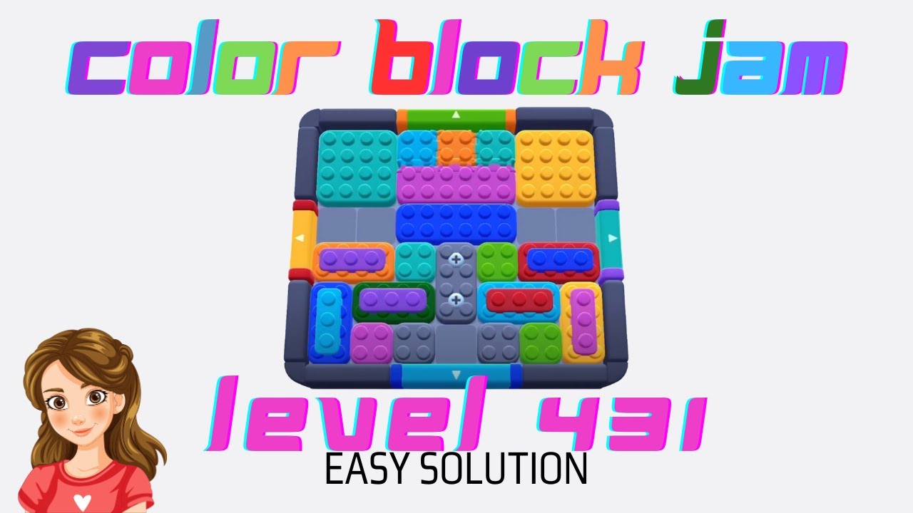 Color Block Jam Level 431 Easy Game Solve