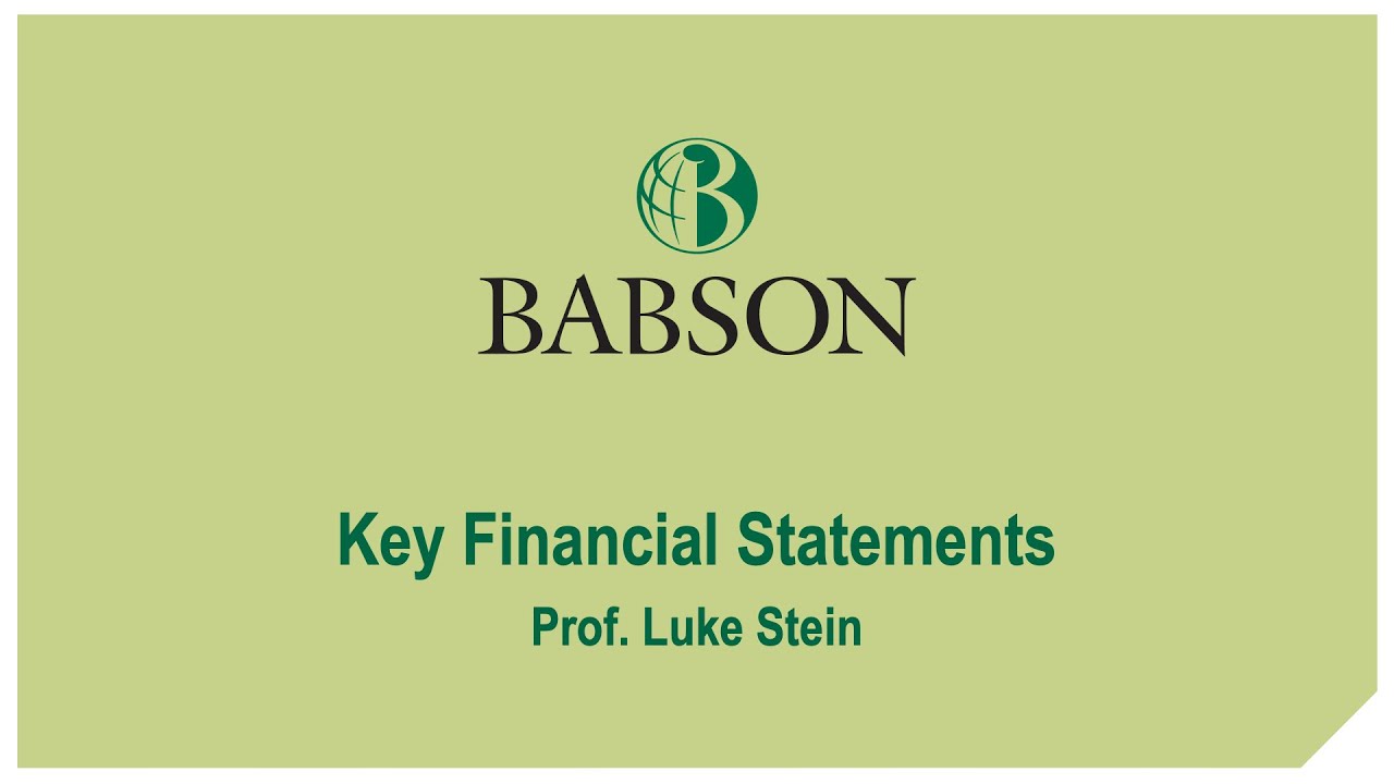 Key financial statements: Introduction