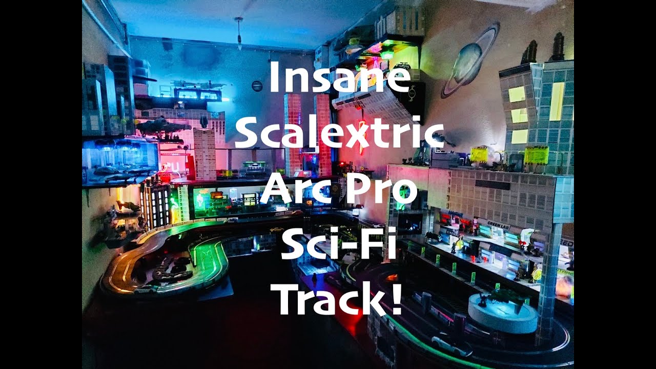 GYAX 47: Mars Scalextric ARC PRO home-built Sci-Fi track HD!