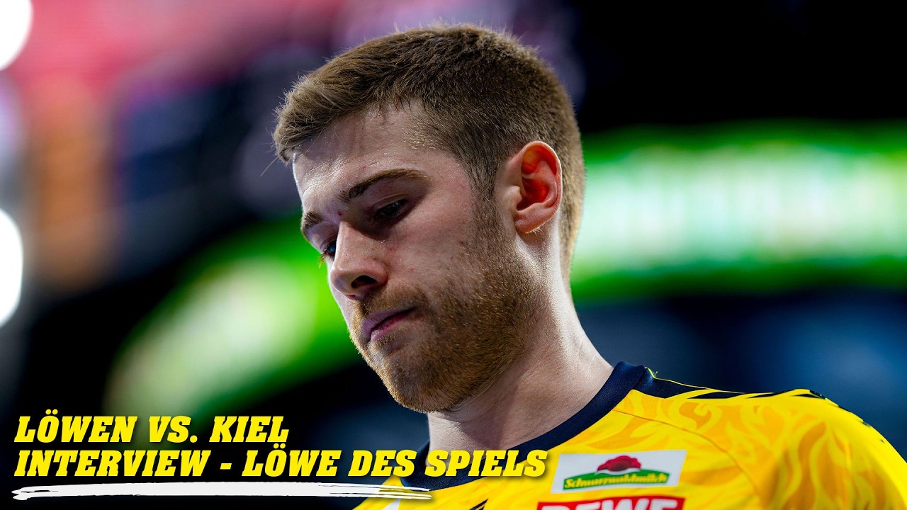 Löwen vs. Kiel - Löwe des Spiels Tim Nothdurft