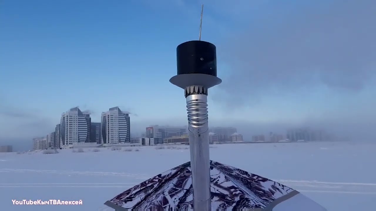 Якутск. Проверка работы печи Рыбака PS10.