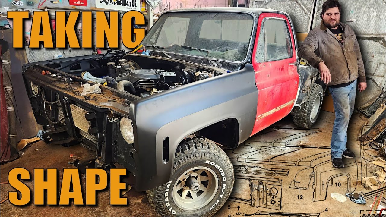 Chevy K10 Stepside Sport Gets Doors and Fenders! MAJOR Progress