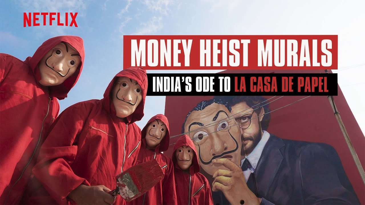 Money Heist Street Art in India | Mural Tribute | Netflix India