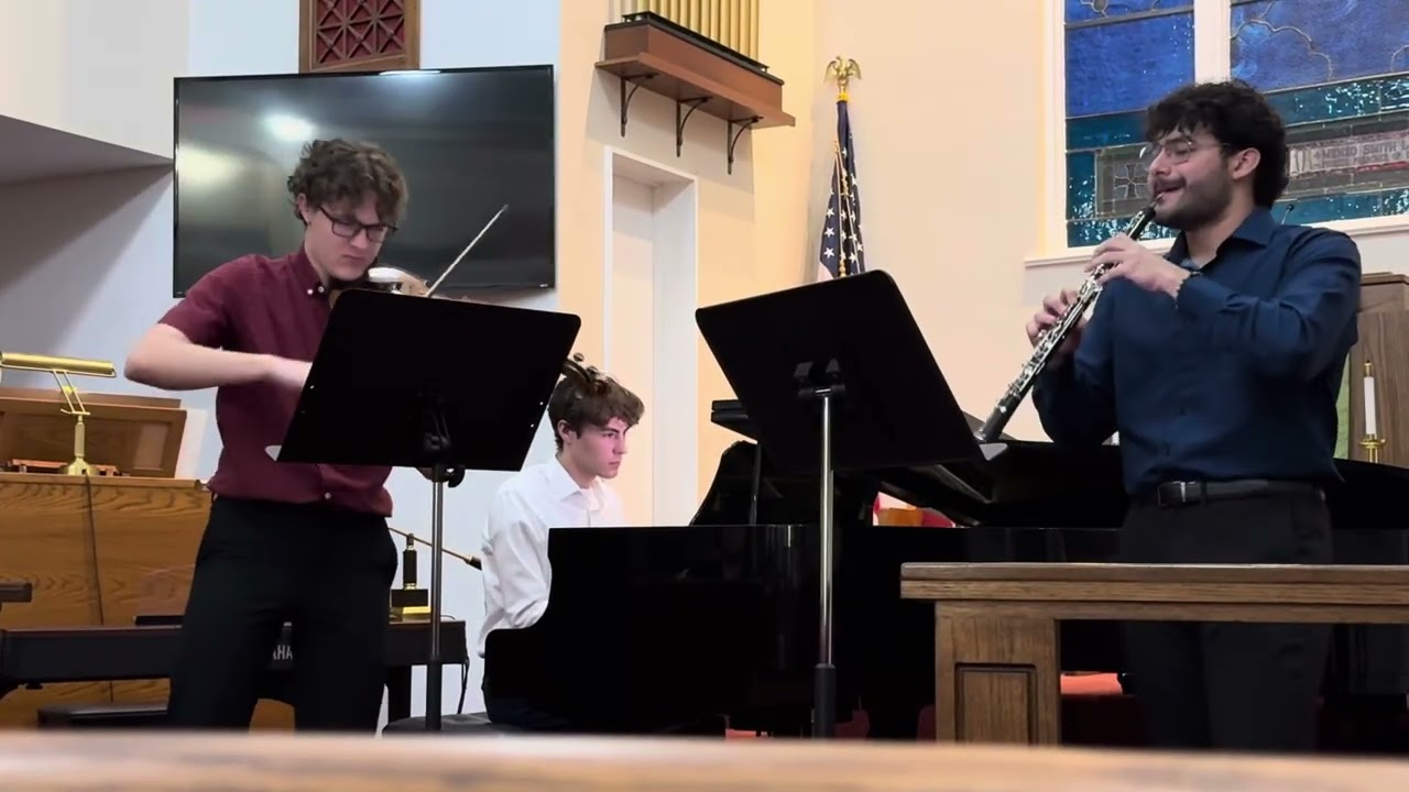 Bach:  Concerto for Violin & Oboe in C minor, BWV 1060R Allegro (part 1) 