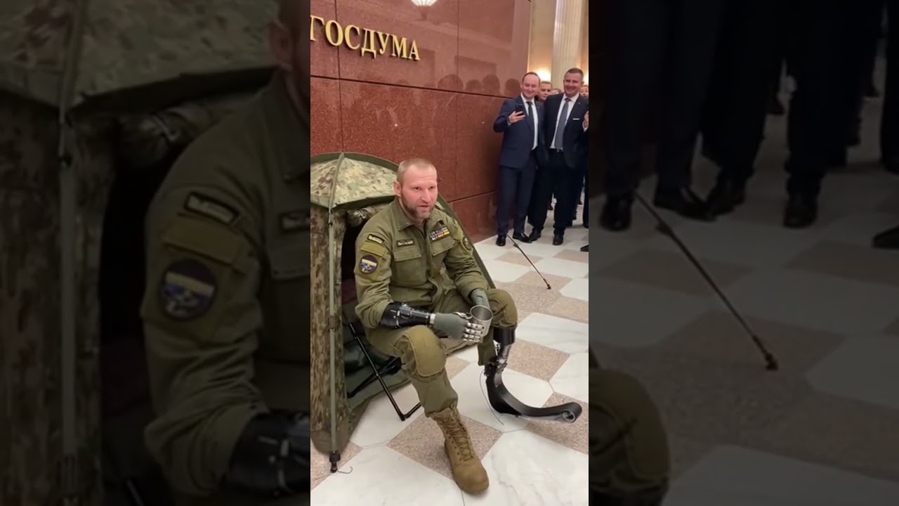 Боец пришел в парламент чтобы рассказать #война  #правда #russia #новости