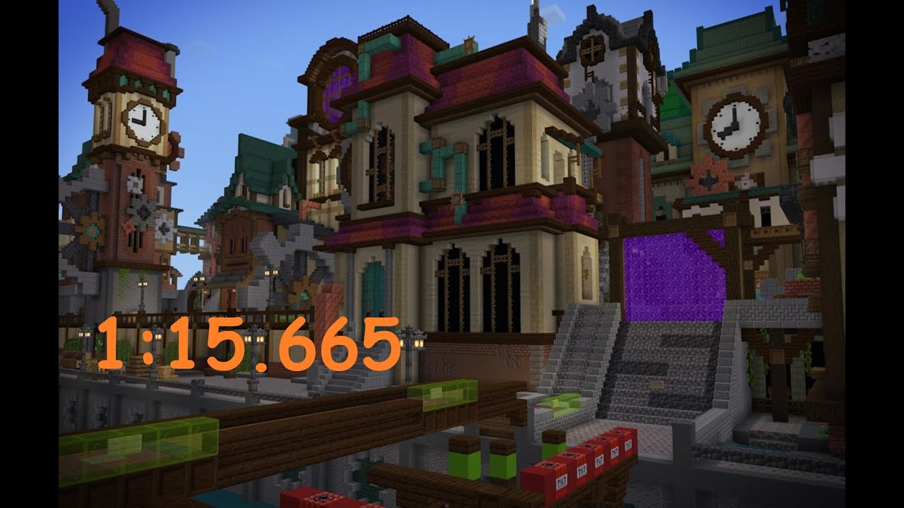 HiveMC Bedrock DeathRun - Steampunk Speedrun - 1:15.665 (Former WR)
