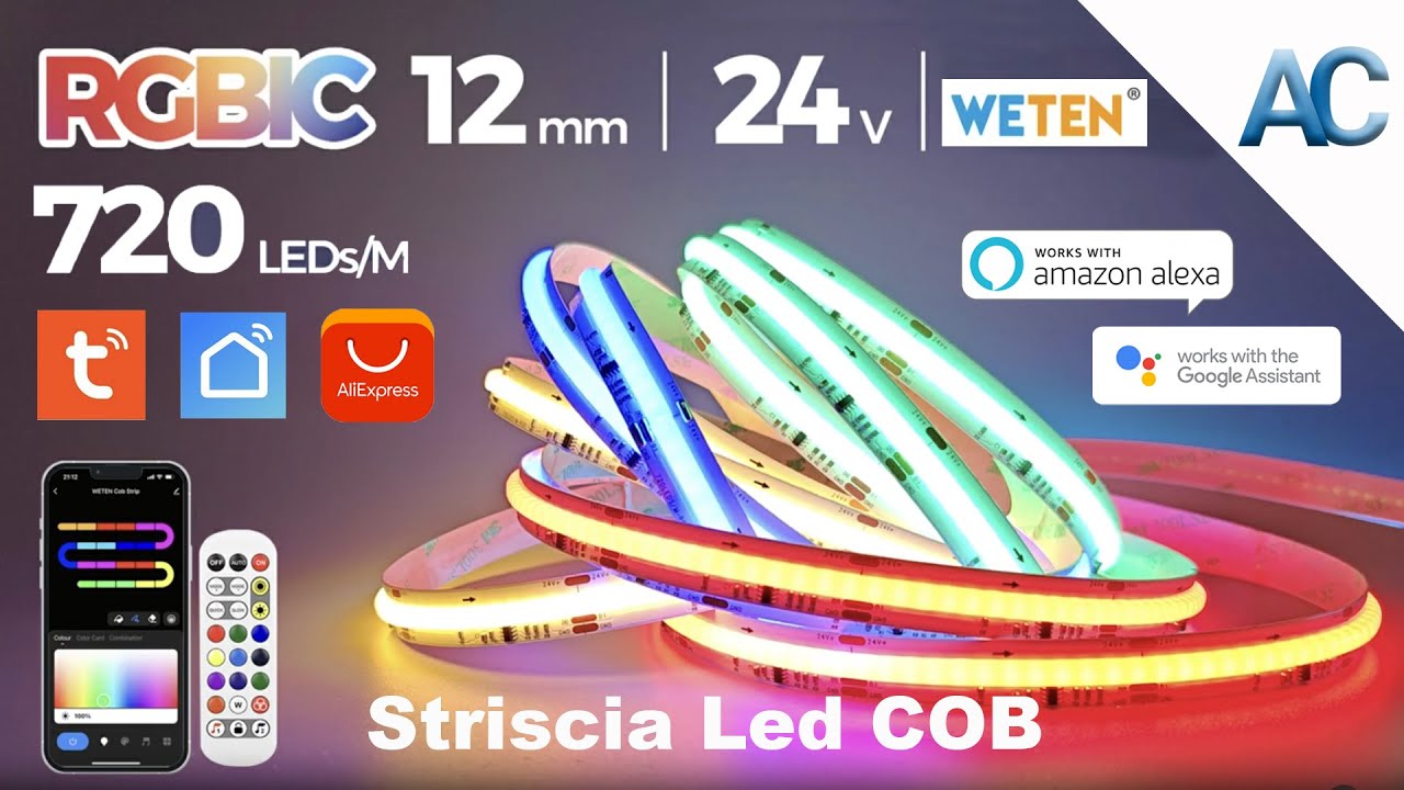 Striscia Led COB | RGBIC e senza effetto puntinato, l'illuminazione innovativa