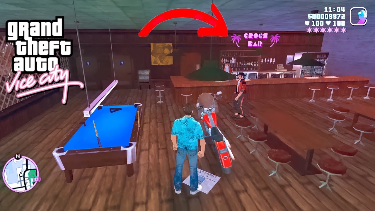 Secret Place With Bar Location in GTA Vice City (Hidden Secret Interior)