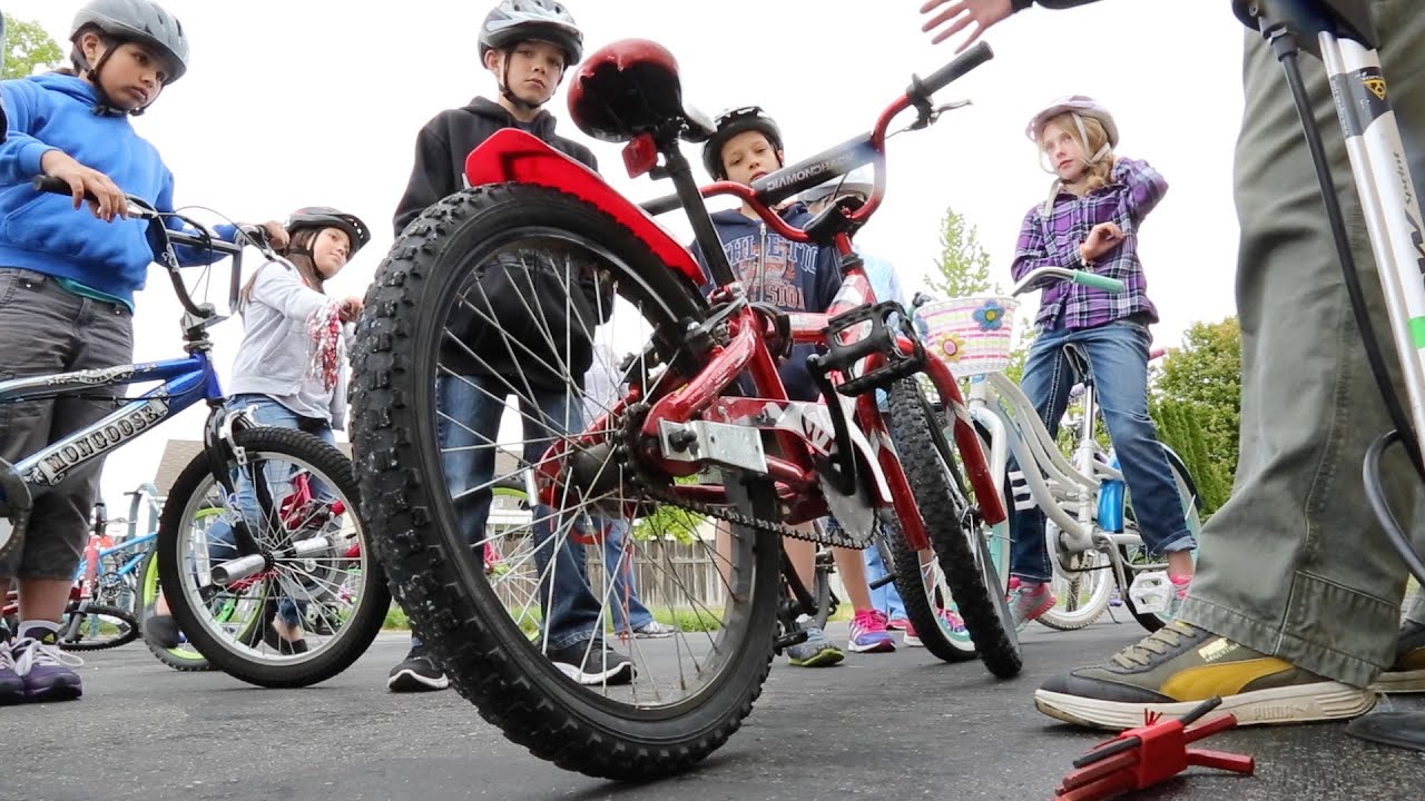Meridian kids learn bicycle and scooter safety at school's bike rodeo