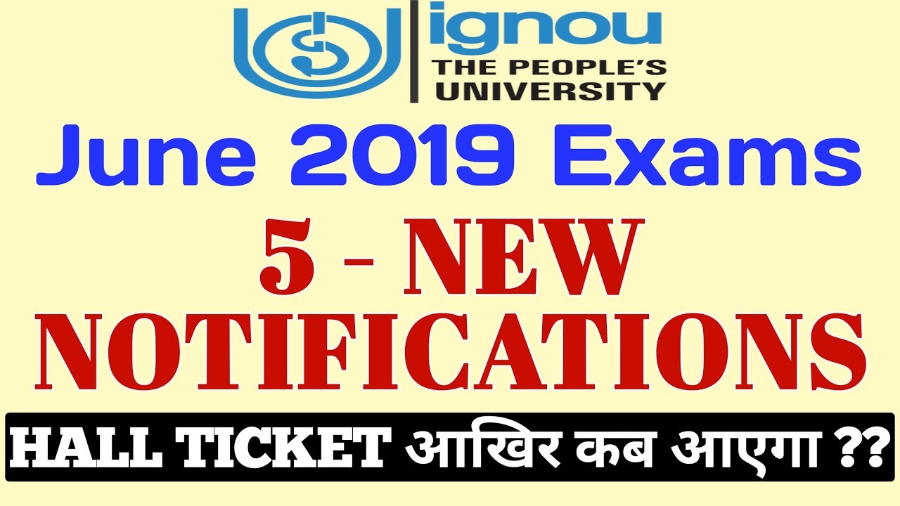 IGNOU 5 NEW MOST IMPORTANT NOTIFICATIONS for ALL STUDENTS By TIPS GURU