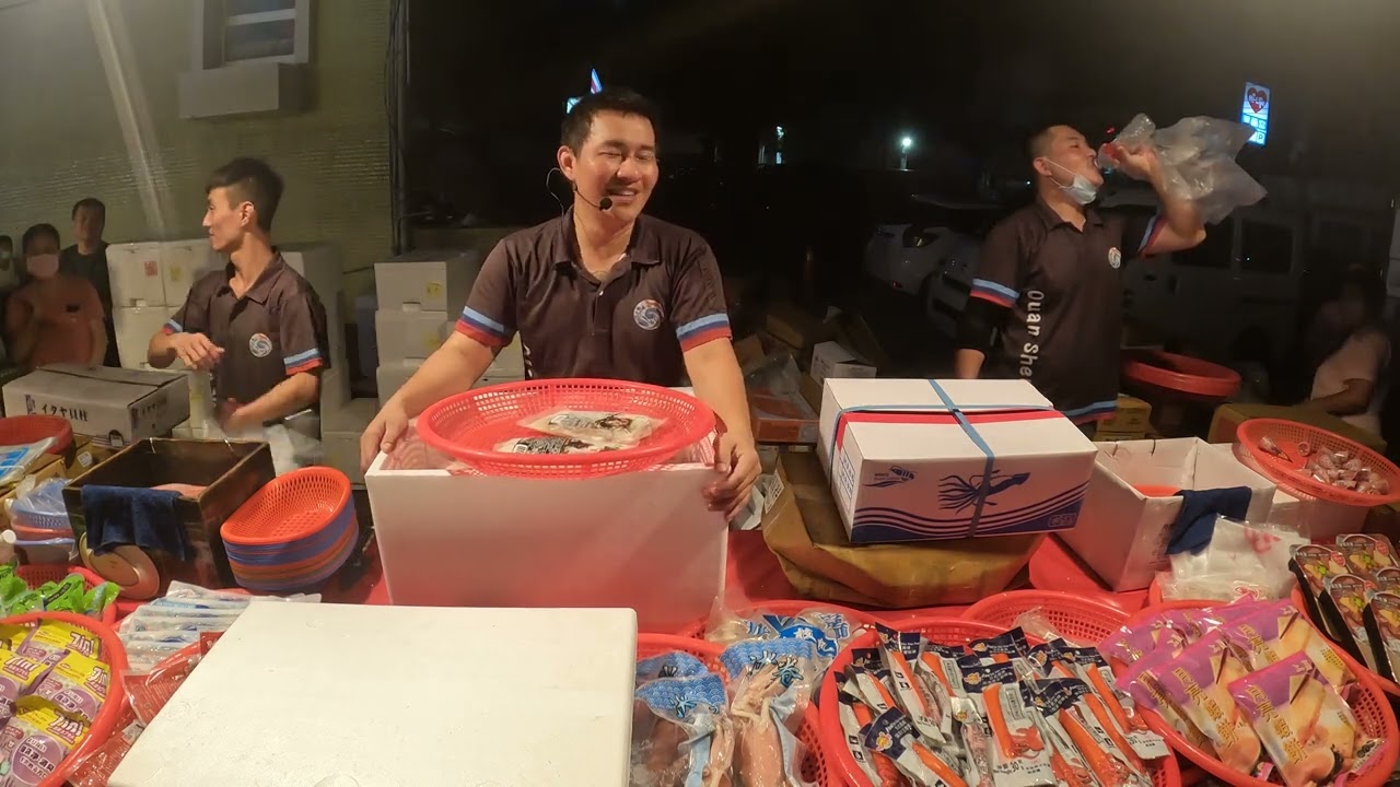 15  新品哈克魚，沒煮過沒關係，老闆教你煎~肉質鮮嫩好吃 #嘉義趙又廷 #全晟海產 #週二社頭夜市 #海鮮拍賣 #海鮮叫賣