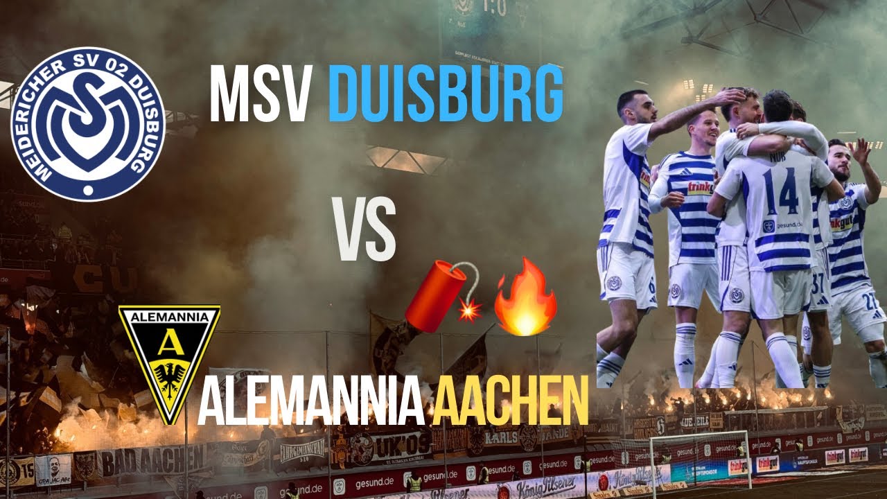 Dominierende Zebras und Pyroshow 🧨🔥 MSV Duisburg vs Alemannia Aachen 3 Liga Stadionvlog 🏟️ 