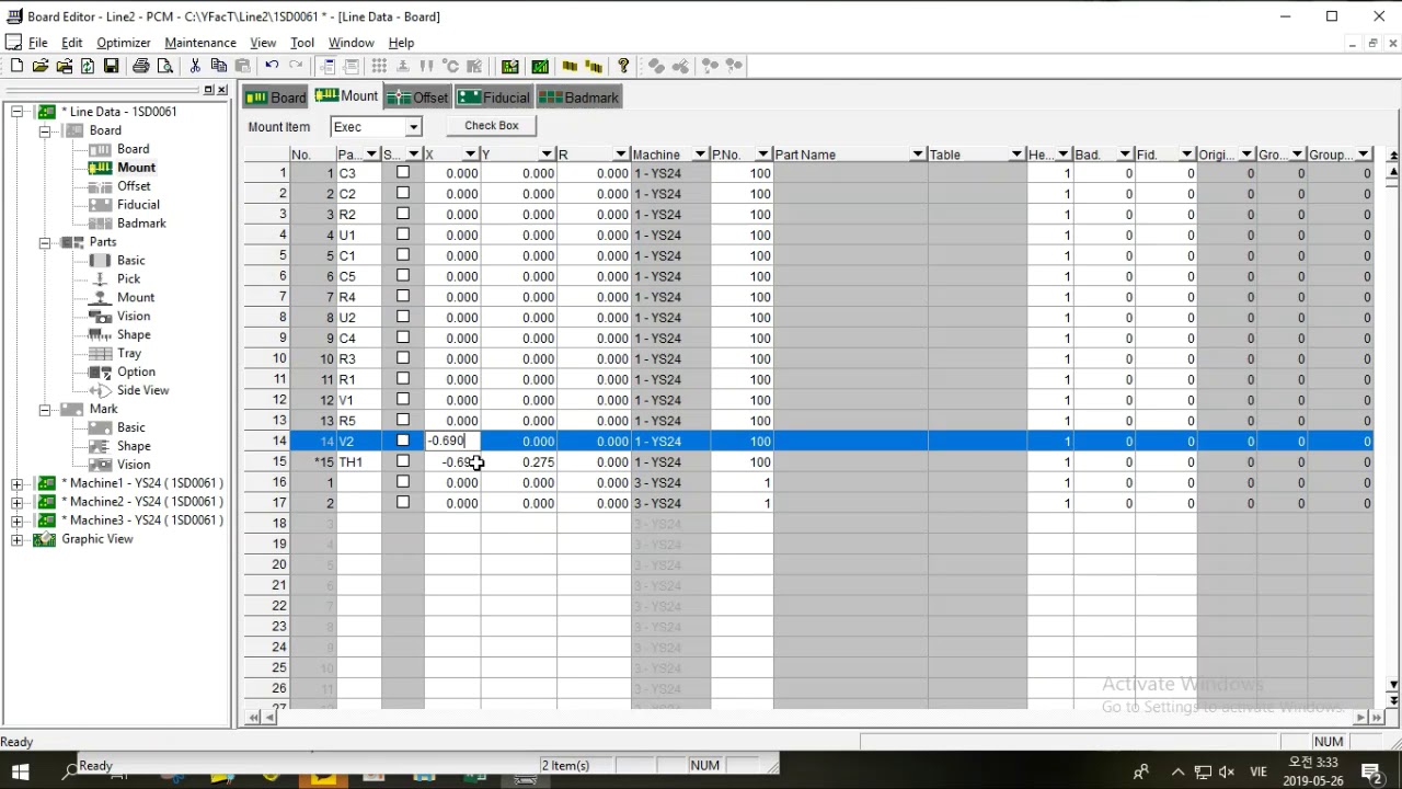 YAMAHA(YS24) SETTING PROGRAM.Hướng dẫn làm chương trình(PTOOL)