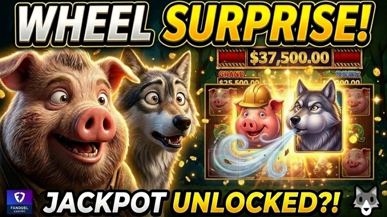 HUGE BONUS WHEEL SURPRISE On FanDuel Casino Jackpots! #slot #casino #jackpot #slotmachine #fanduel