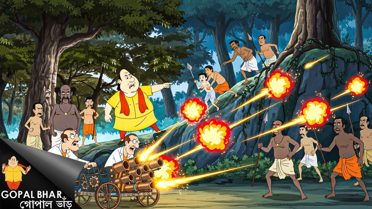 Forest Gundas vs Gopal! | মন্ত্রীর চক্রান্ত ভেস্তে দিল বিজ্ঞানীর Fire Ball | Gopal Bangla