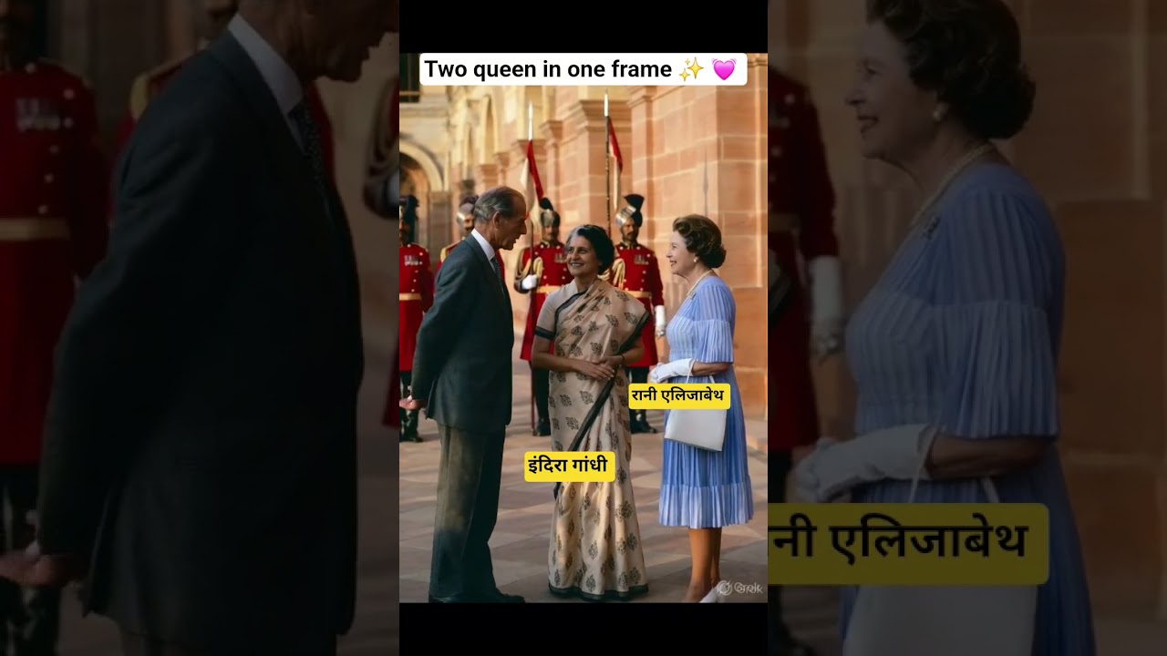 Smt. Indira Gandhi and queen Elizabeth!✨️💓
