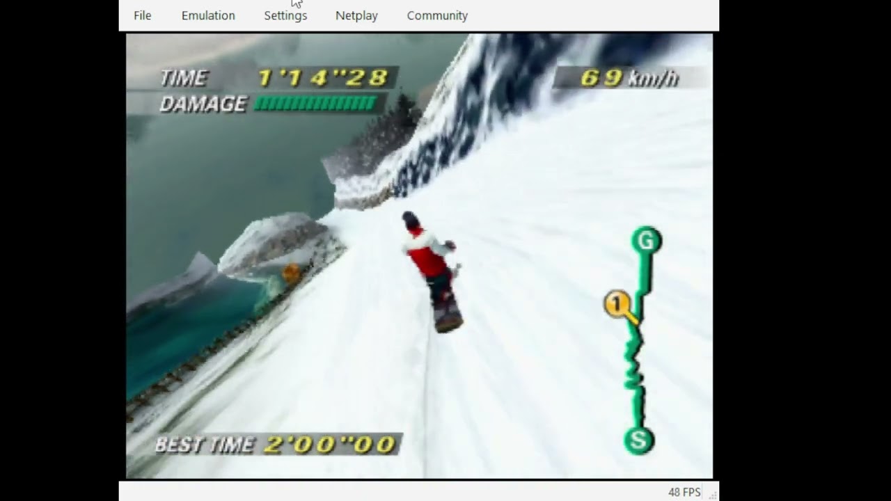 N64, PAL, Emulated, 1080 Snowboarding, Time Attack, Crystal Peak, 1:50.35