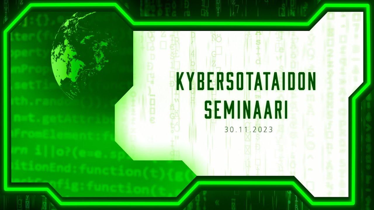 Kybersotataidon seminaari 2023