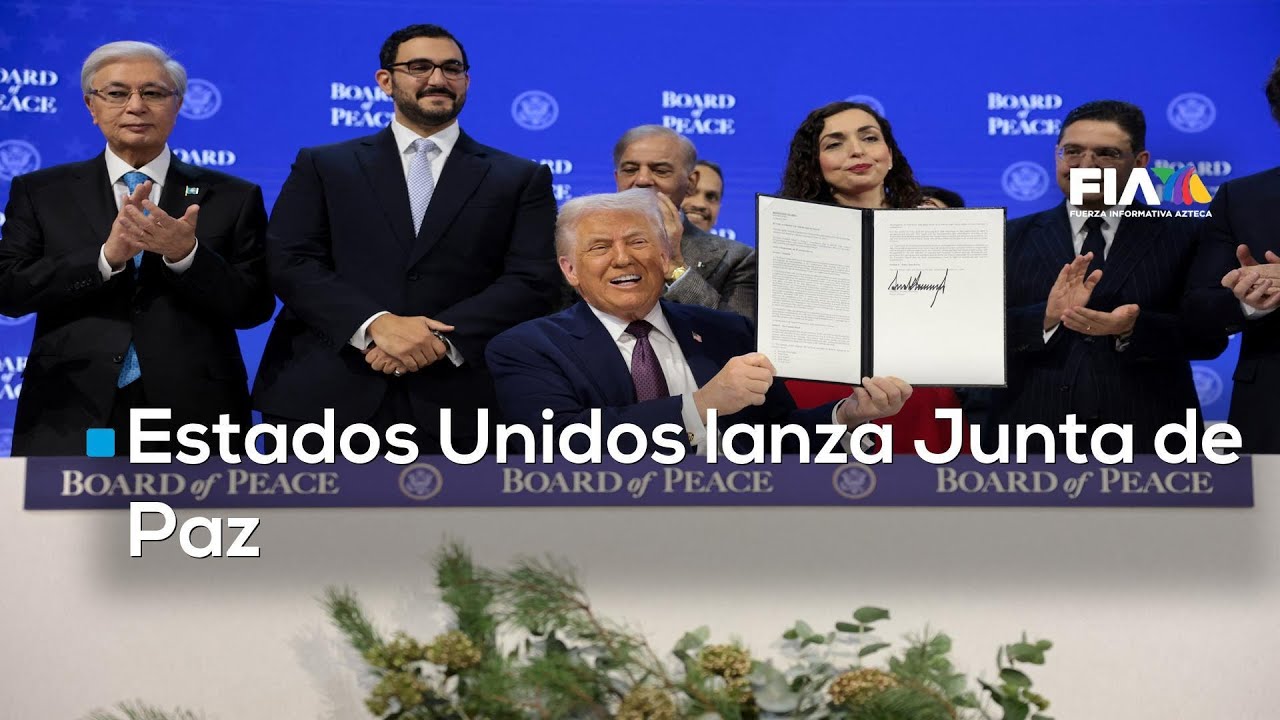 #AgendaMundial |  Trump anunció desde el Foro Económico de Davos, la creación de una Junta de Paz