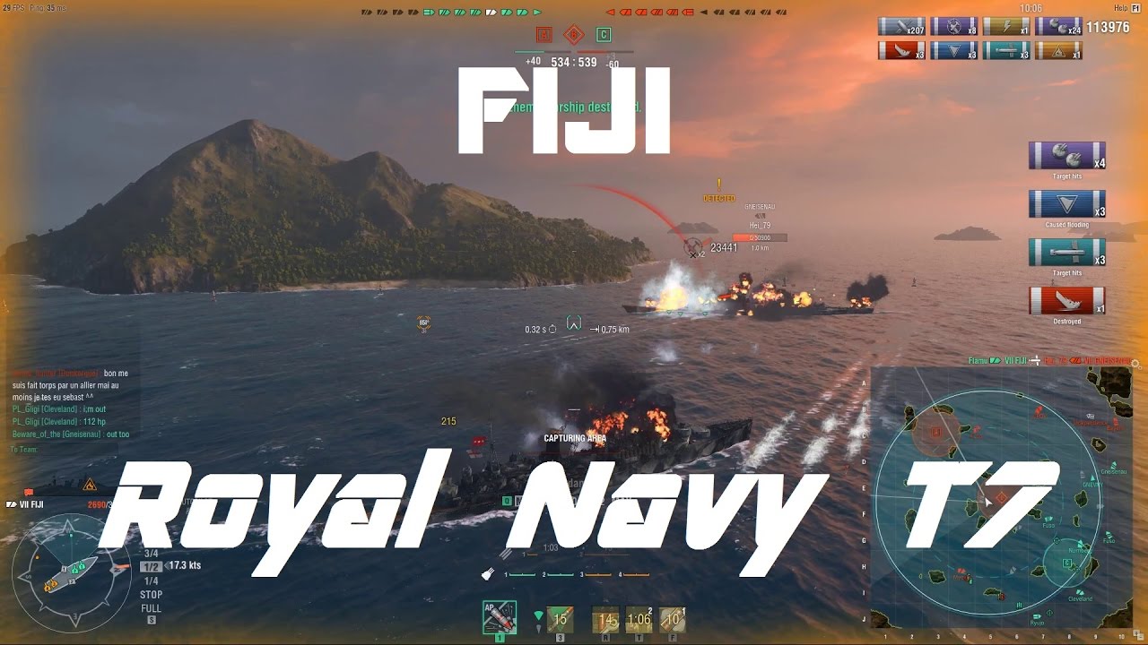 Royal Navy T7: Fabulous Fiji [160k damage]