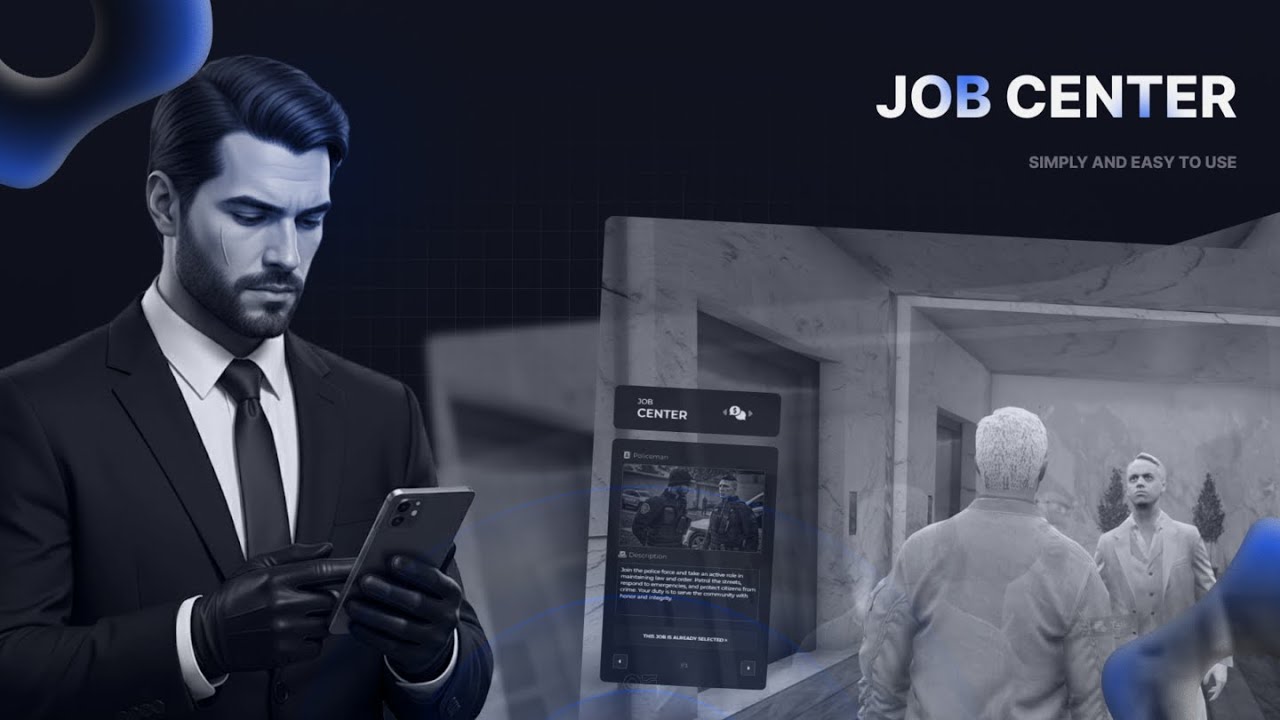 FiveM Job Center System [ESX & QBCore & STANDALONE]