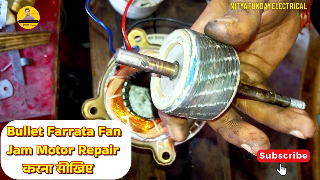 How To Repair Bullet Fan Jam Motor | How To Repair Stand Fan Not Working