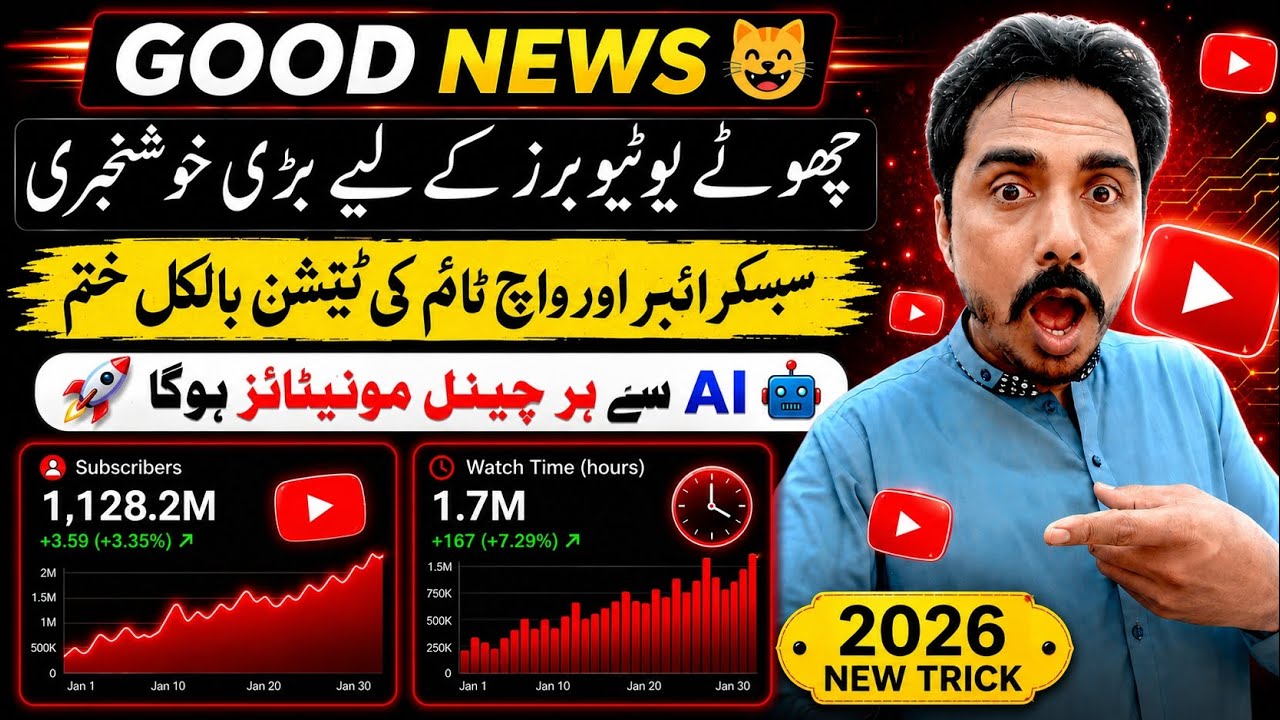 GOOD NEWS 😱 New AI YouTube Monetization Trick 2026 | Full Guide