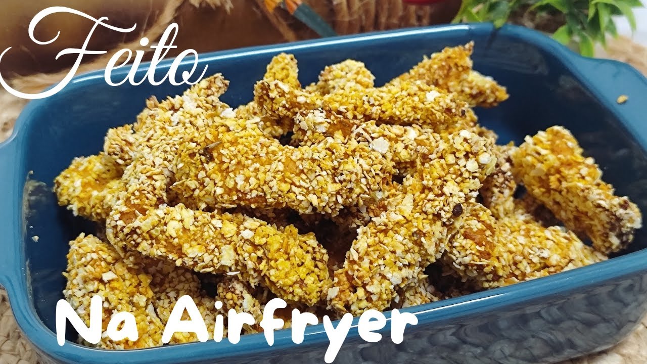 FRANGO CROCANTE COM FARINHA DE MILHO NA AIRFRYER/ FÁCIL DE FAZER E FICA UMA DELÍCIA 😋