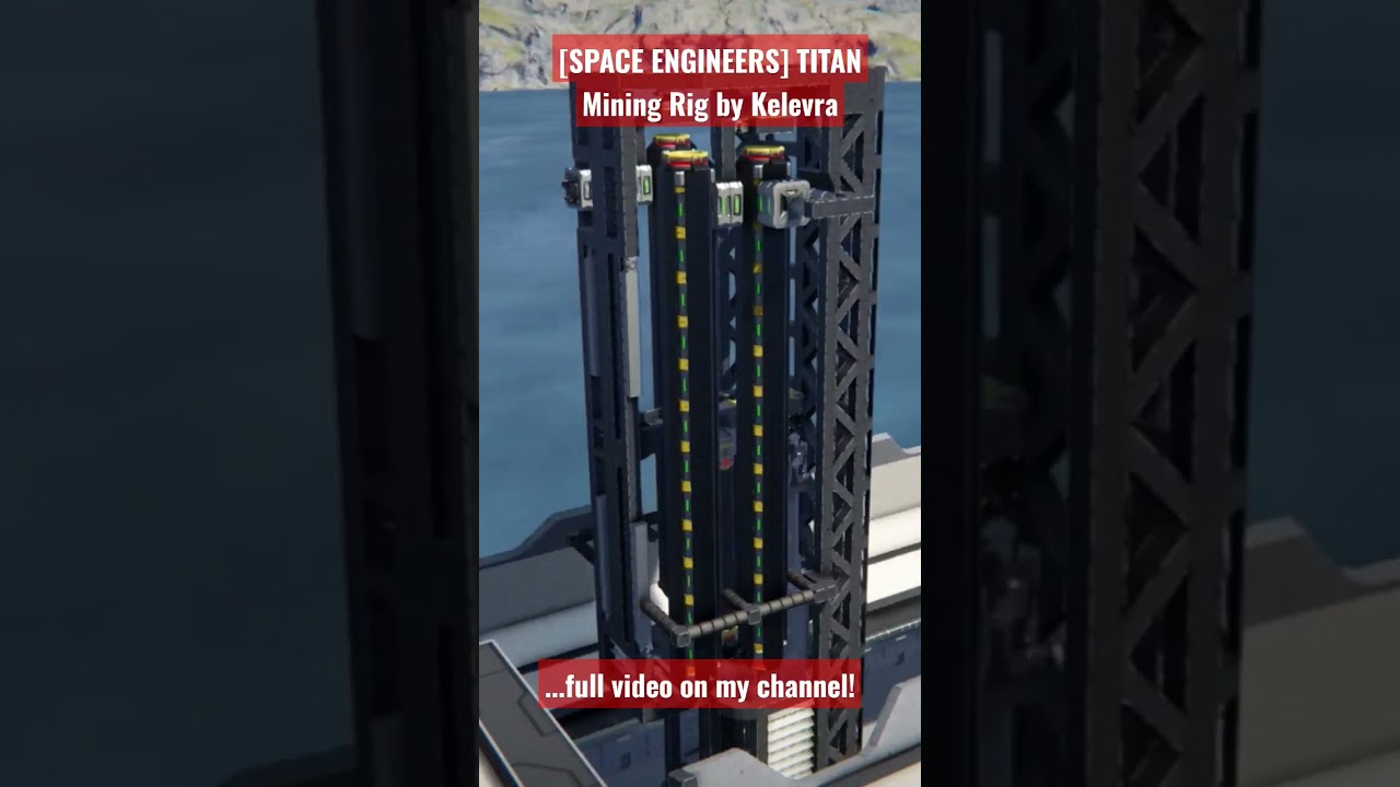 [SPACE ENGINEERS] TITAN Mining Rig by Kelevra #spaceengineers #needtocreate #sandbox