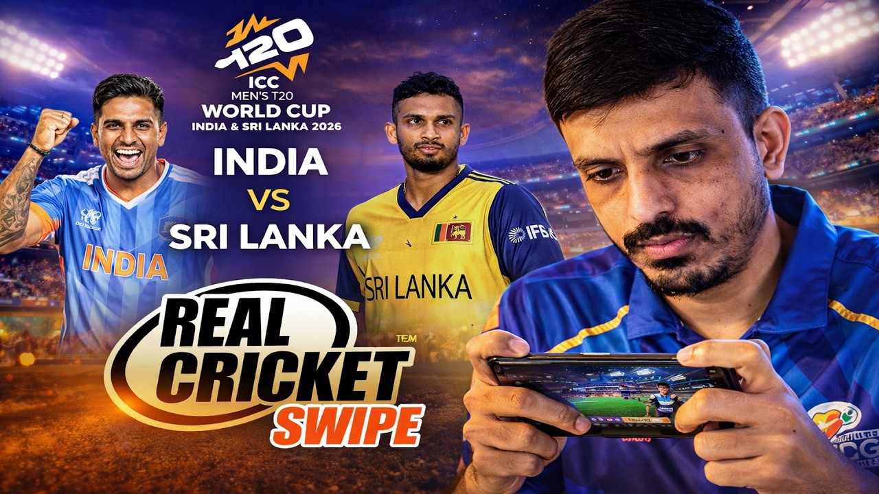 Can i win super  8 : India vs Sri Lanka T20 World Cup 2026 | Real Cricket 24 Swipe Gameplay