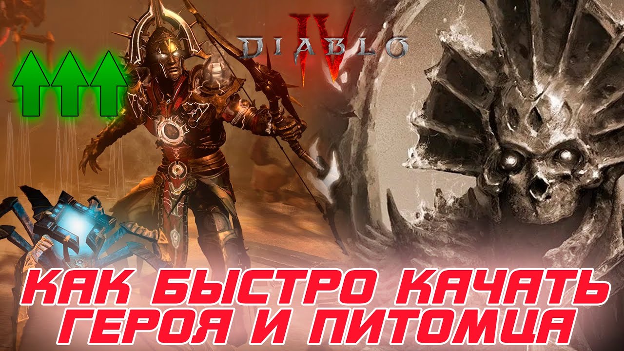 Diablo 4 - Как быстро качаться в 3-м сезоне самого героя и так же быстро питомцев (все его навыки)