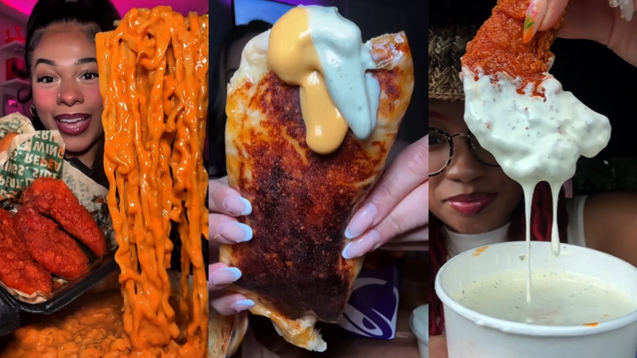 TIKTOK Mukbang Compilation🍗| Seafood, Dave's Hot Chicken, Wingstop, Taco Bell, Buldak & More!