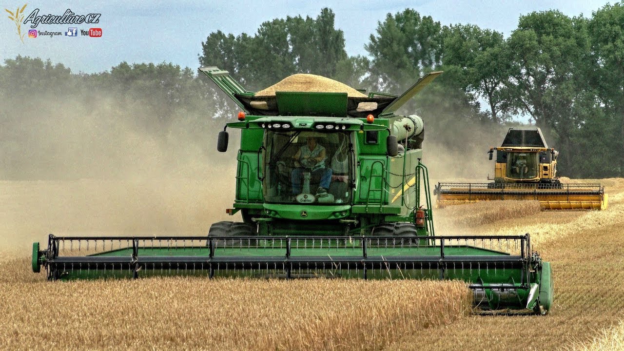 Žně 2018 - ozim&eacute; ječmeny, p&scaron;enice | Big harvest 2018 - New Holland, John Deere, Case IH, Claas