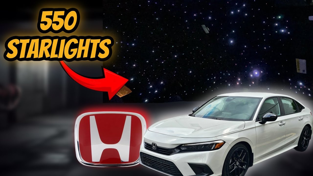КАК УСТАНОВИТЬ ОПТОВОЛОКНО-ОПТИЧЕСКИЕ СИСТЕМЫ STARLIGHTS В HONDA CIVIC 11-ГО ПОКОЛЕНИЯ | VLOGMAS ...