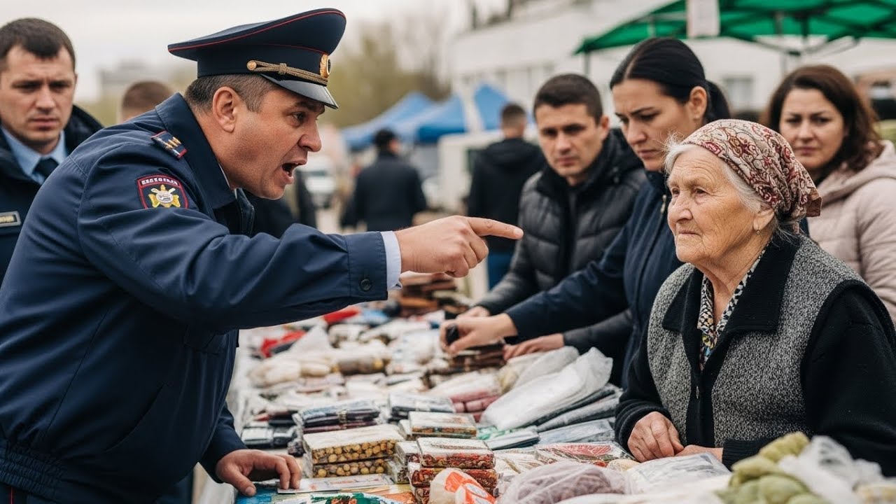 «Заберите у неё всё!» — приказал инспектор… Через минуту рынок замер: 80-летняя Анна сказала «Хватит