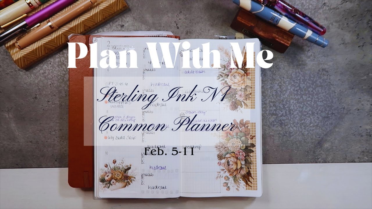 Plan with me Sterling Ink N1 Common Planner | #sterlingink #mshaunplans