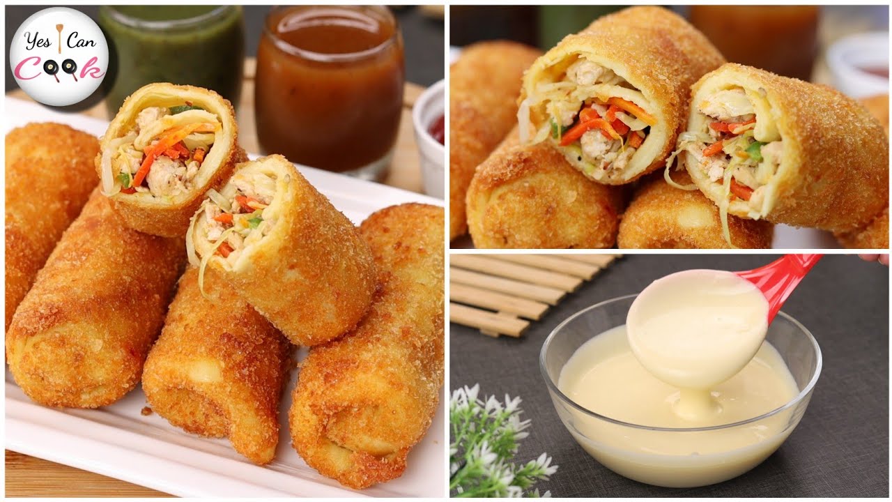 Pancake Chicken Rolls (RAMADAN SPECIAL🌙) by YES I CAN COOK