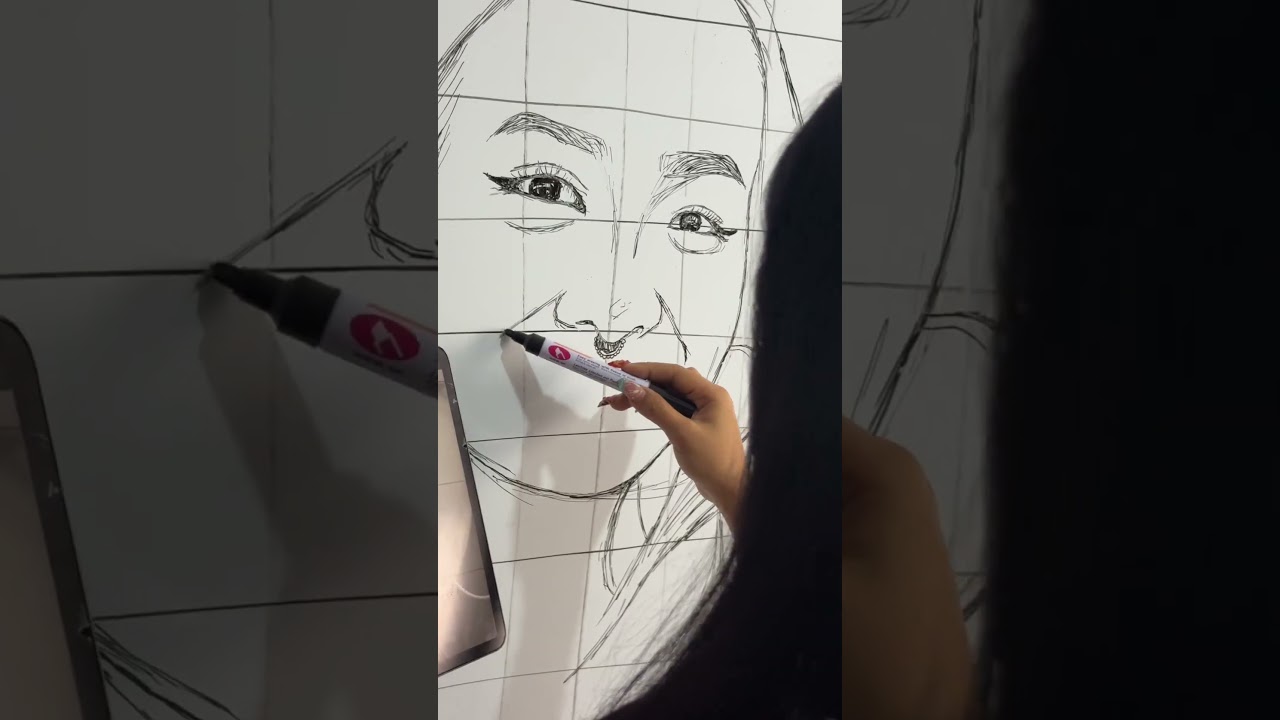 I DREW MYSELF 🤩 (Whiteboard Drawing) #arteyastudio